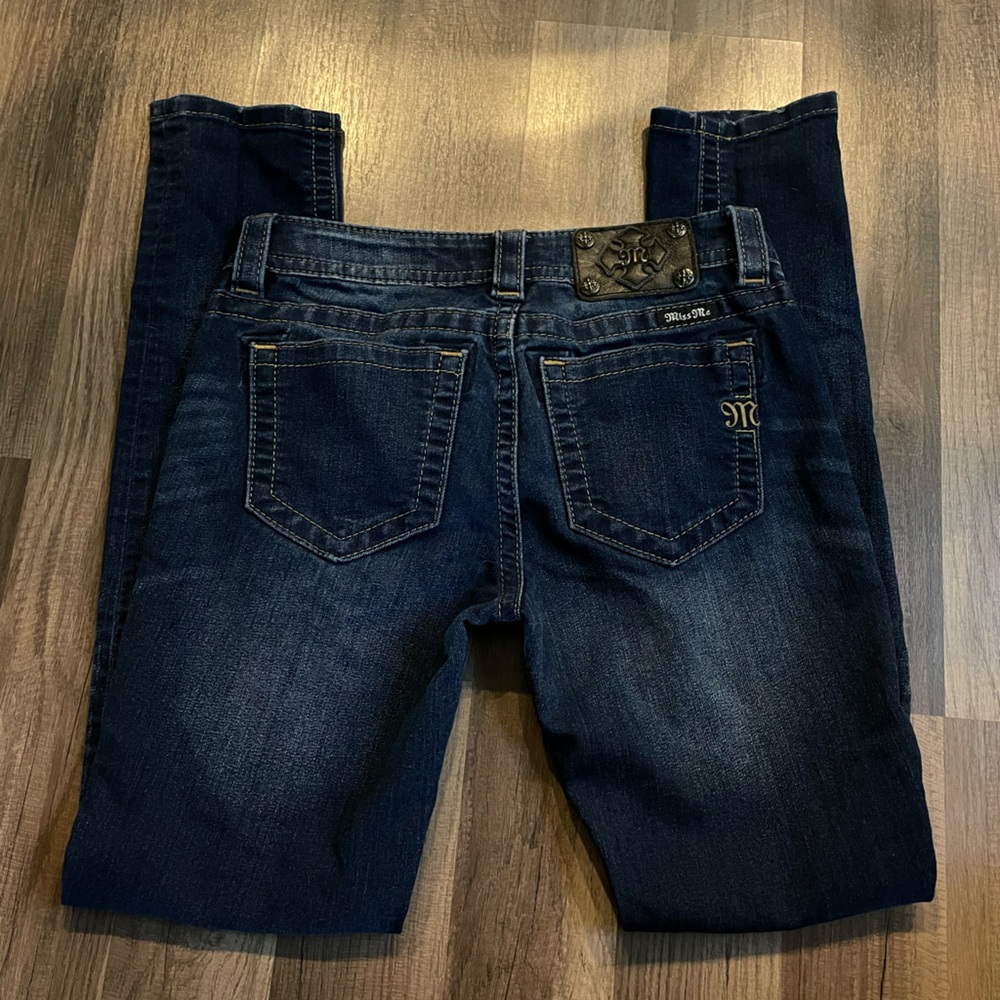 EUC Miss Me Dark Indigo Skinny Jeans